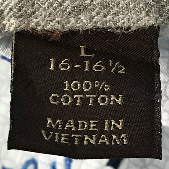 Tasso Elba Shirt Men L Blue Geometric Button Up Pocket Short Sleeve Collared - Picture 4 of 12